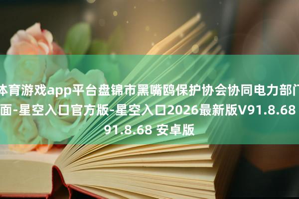 体育游戏app平台盘锦市黑嘴鸥保护协会协同电力部门等各方面-星空入口官方版-星空入口2026最新版V91.8.68 安卓版