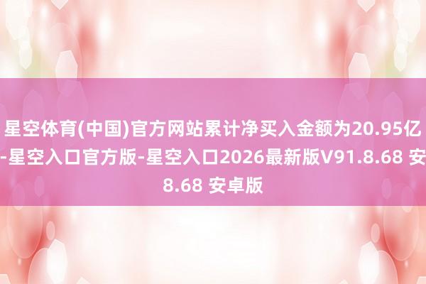 星空体育(中国)官方网站累计净买入金额为20.95亿港元-星空入口官方版-星空入口2026最新版V91.8.68 安卓版